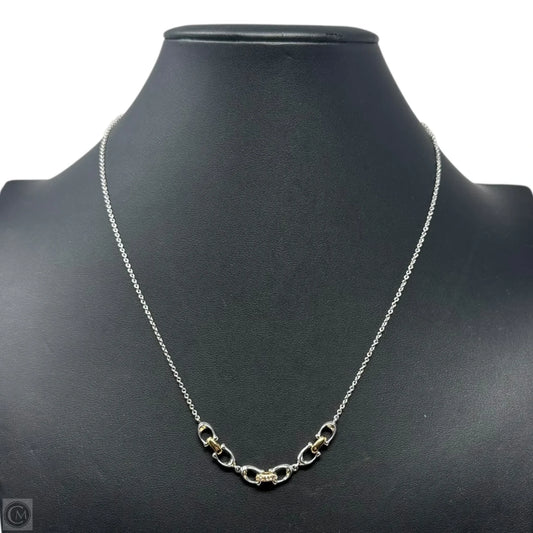 C Gold & Silver Necklace Designer By Coach