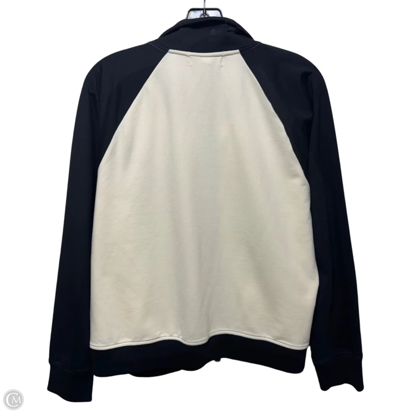 Jacket By Lauren Ralph Lauren Active In Black & Cream, Size: XL