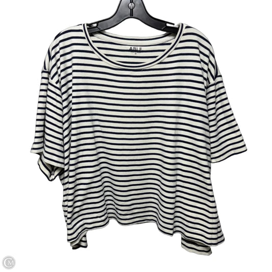 Top Short Sleeve By Able In Striped Pattern, Size: 3x