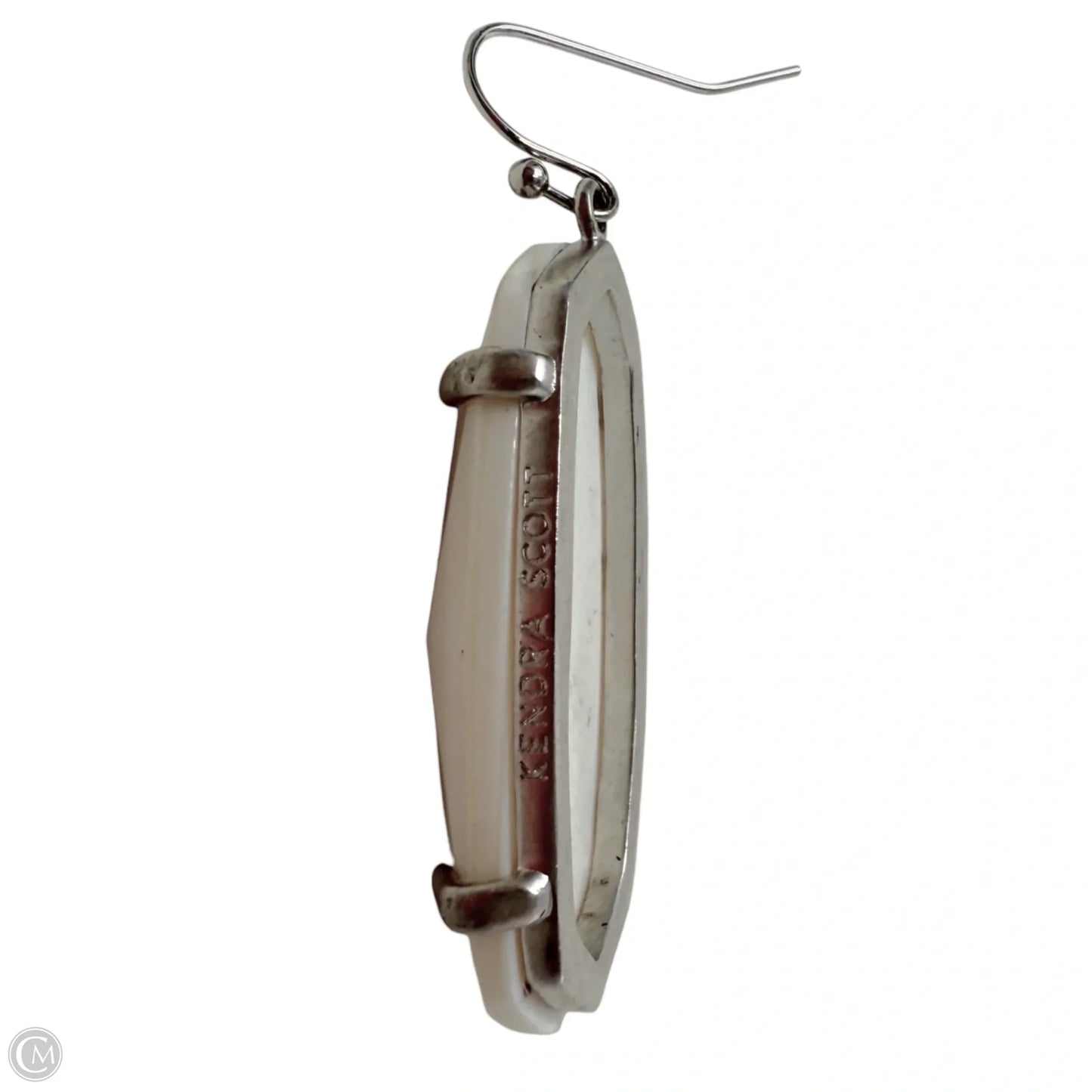 Esme Rhodium &White Mother Of Pearl Dangle Earrings By Kendra Scott