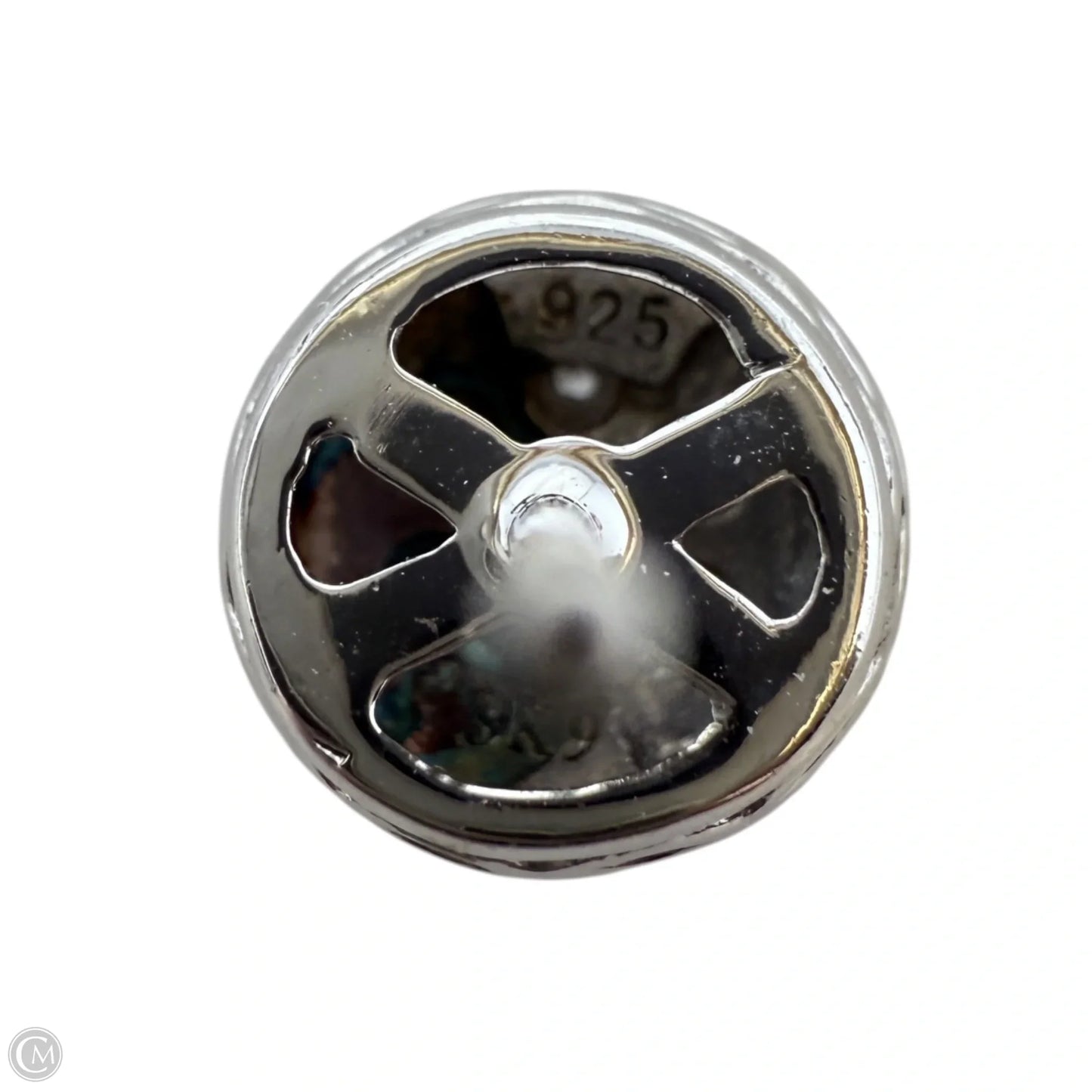 Diamond & Sterling Silver Halo Stud Earrings