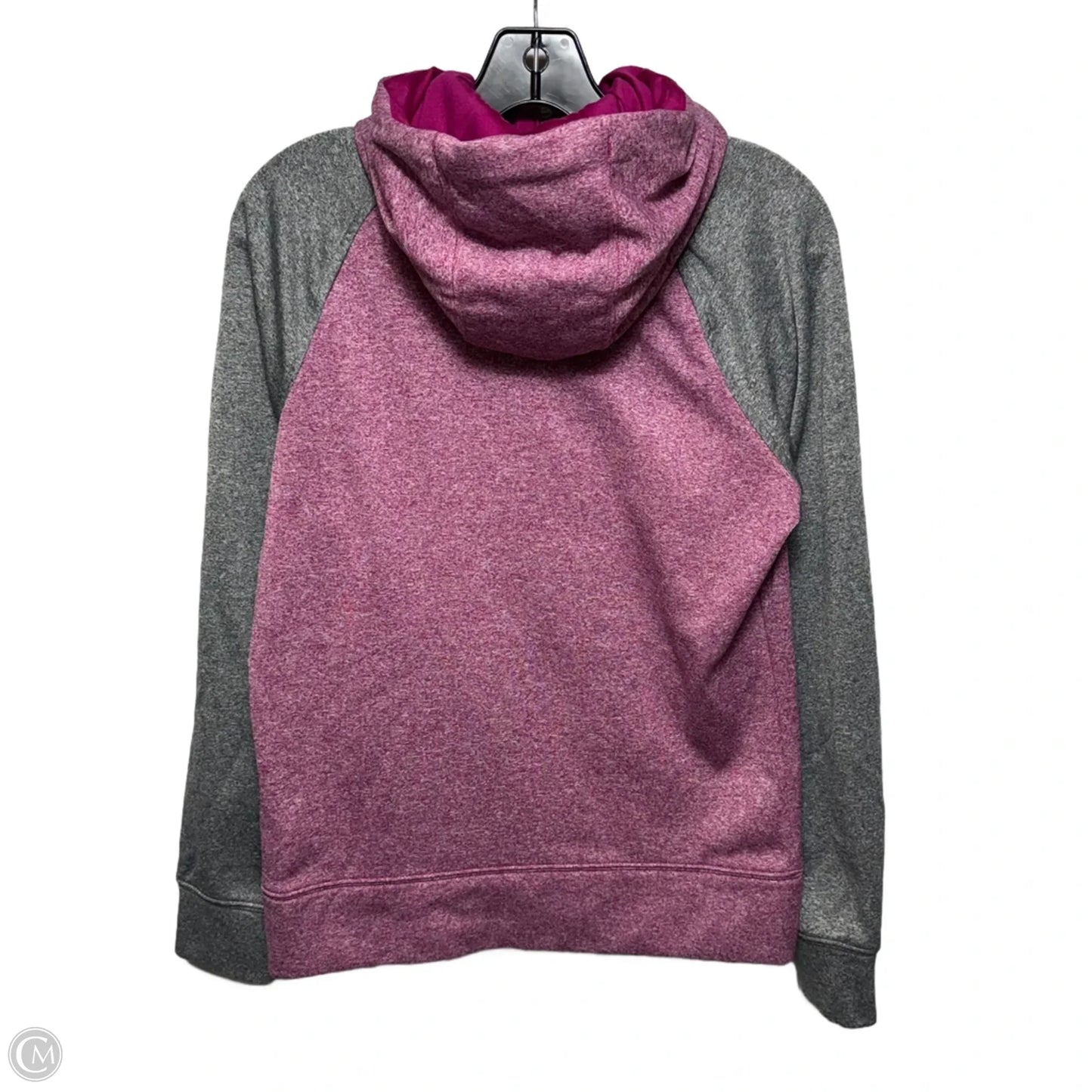 Athletic Jacket By The North Face In Grey & Pink, Size: M
