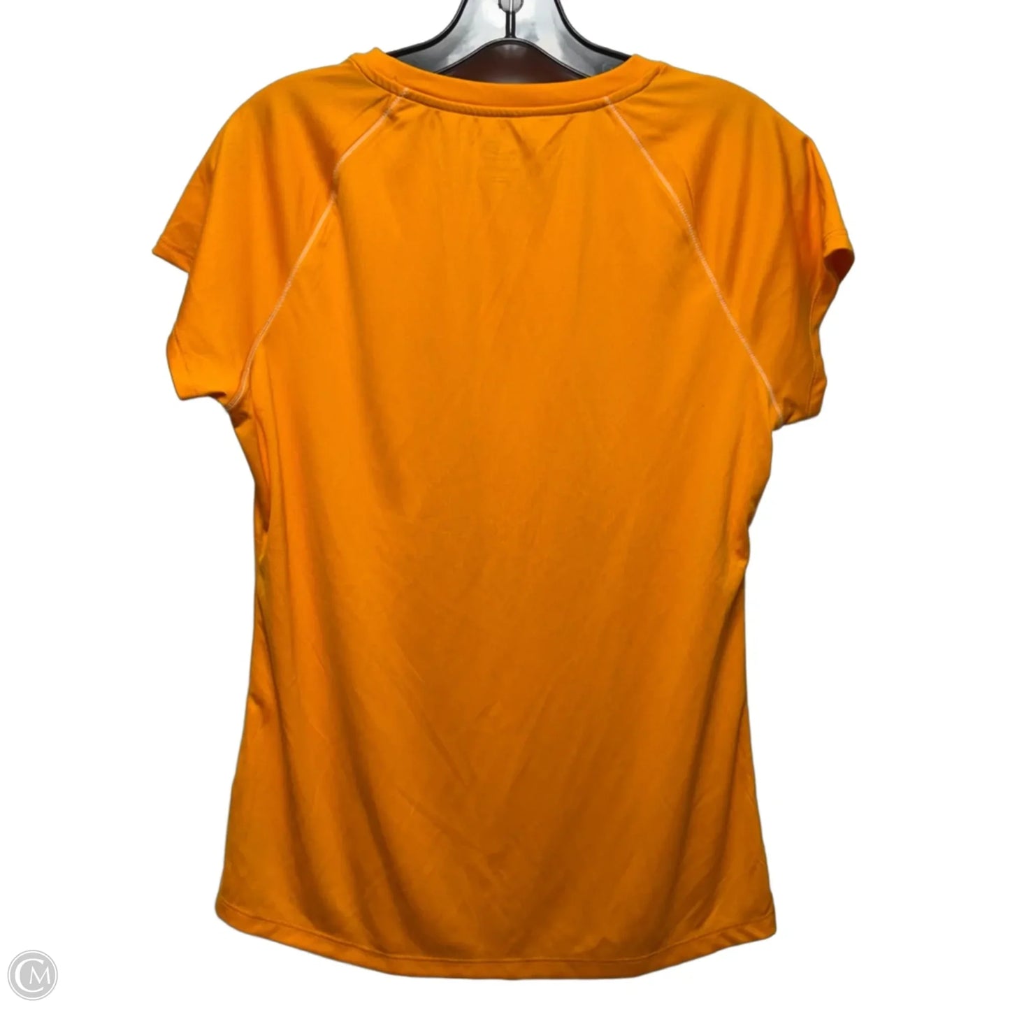 Athletic Top Short Sleeve By Champion In Orange, Size: L