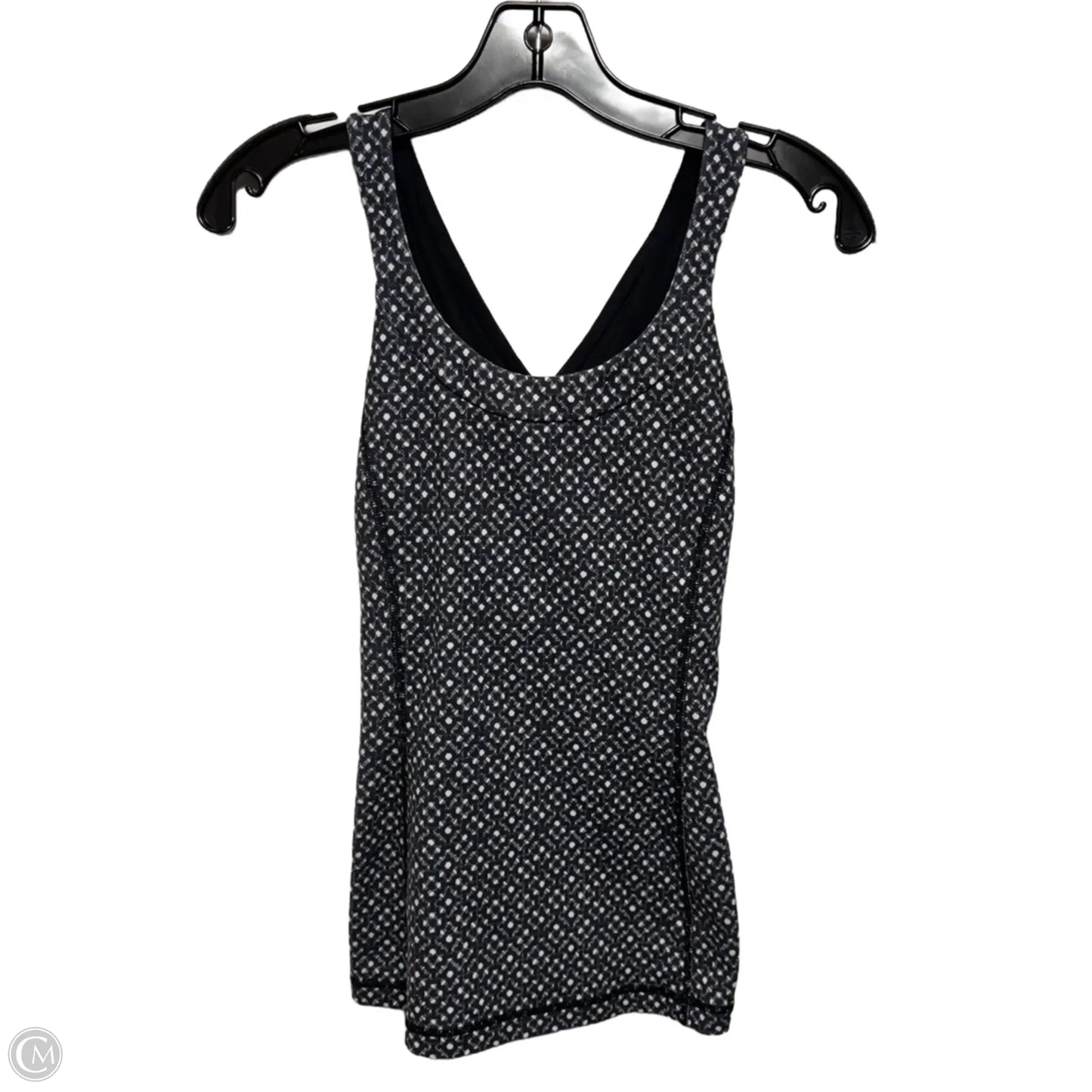Athletic Tank Top By Lululemon In Black & White, Size: 6