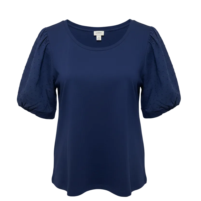 Top Short Sleeve By J. Crew In Navy, Size: XL