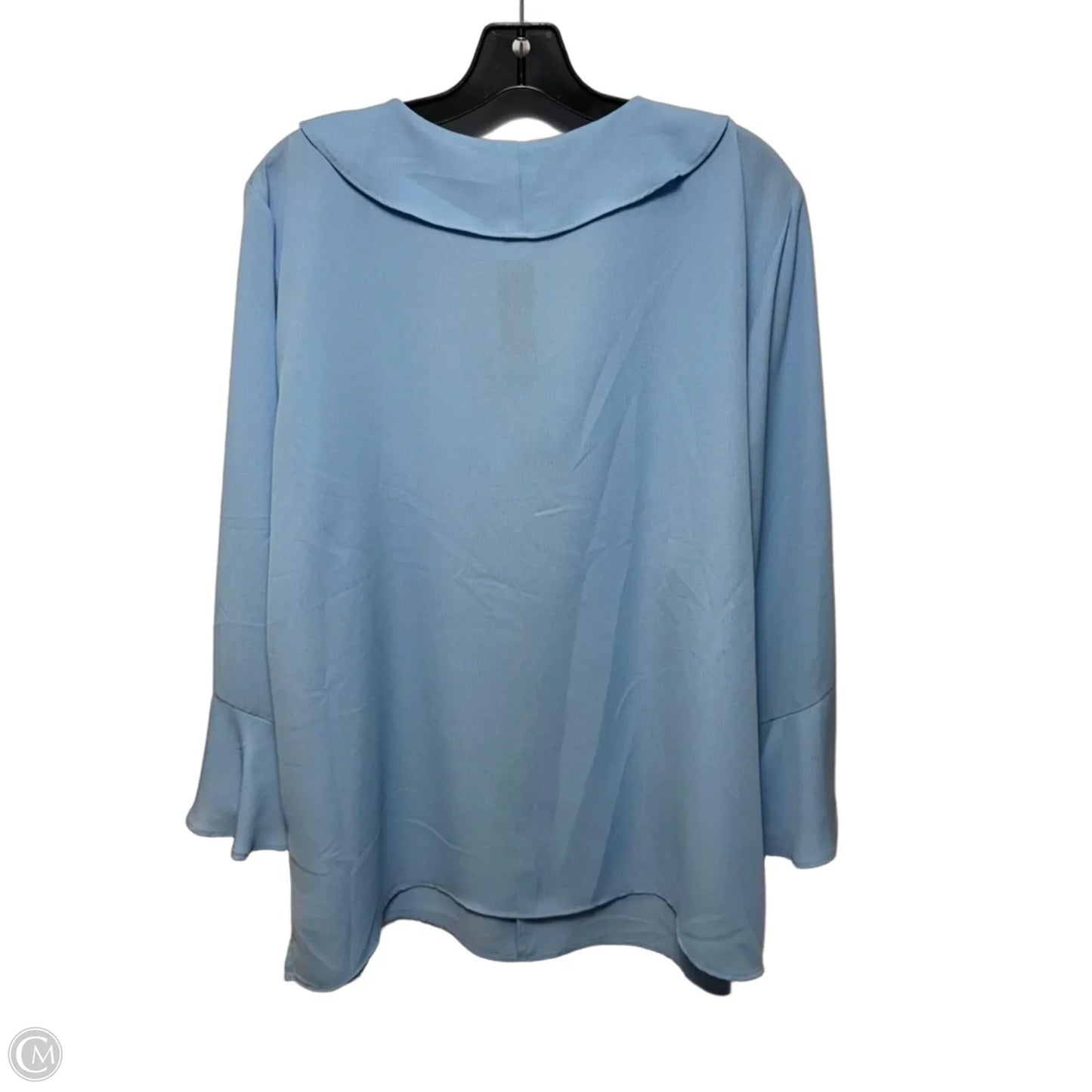 Top Long Sleeve By Investments In Blue, Size: 2x