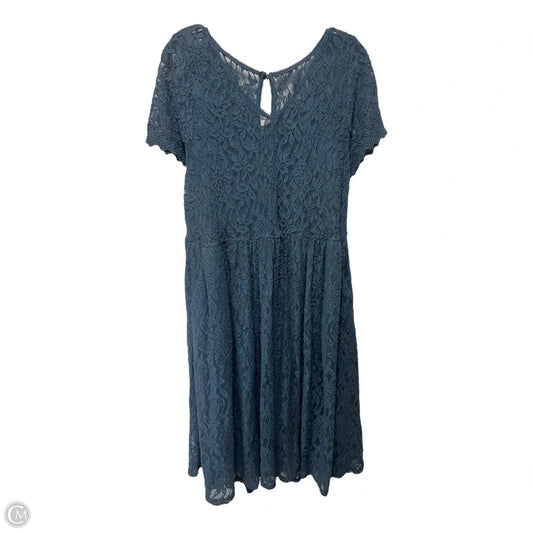 Lace Dress Casual Midi By Torrid In Teal, Size: 2x