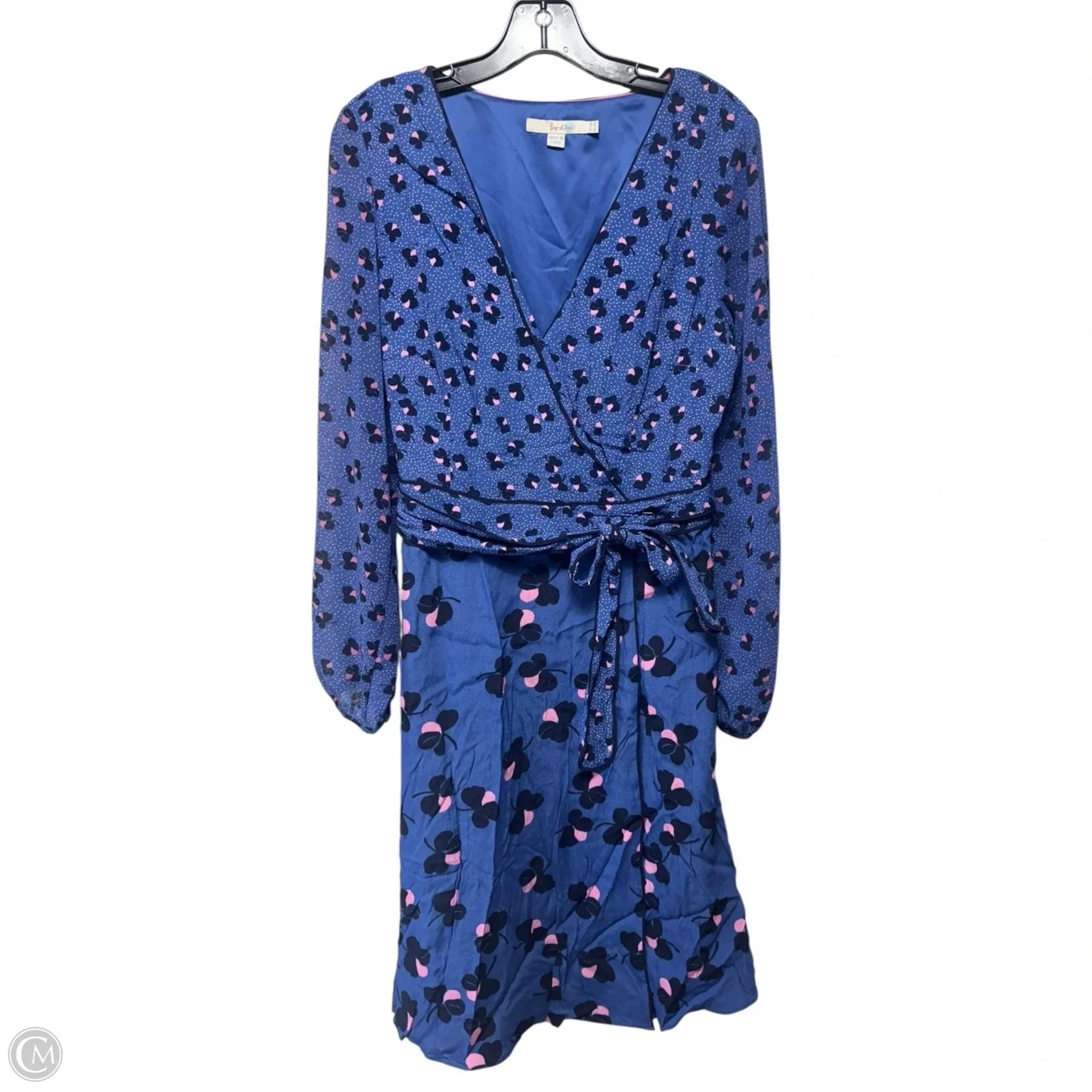Dress Casual Midi By Boden In Blue, Size: 10