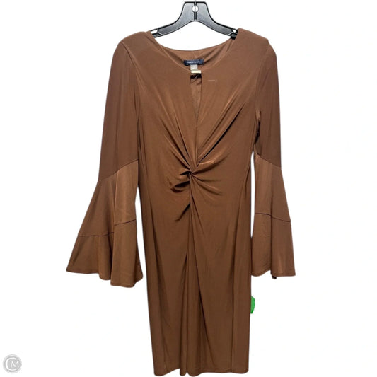 Dress Casual Midi By Tommy Hilfiger In Brown, Size: 10