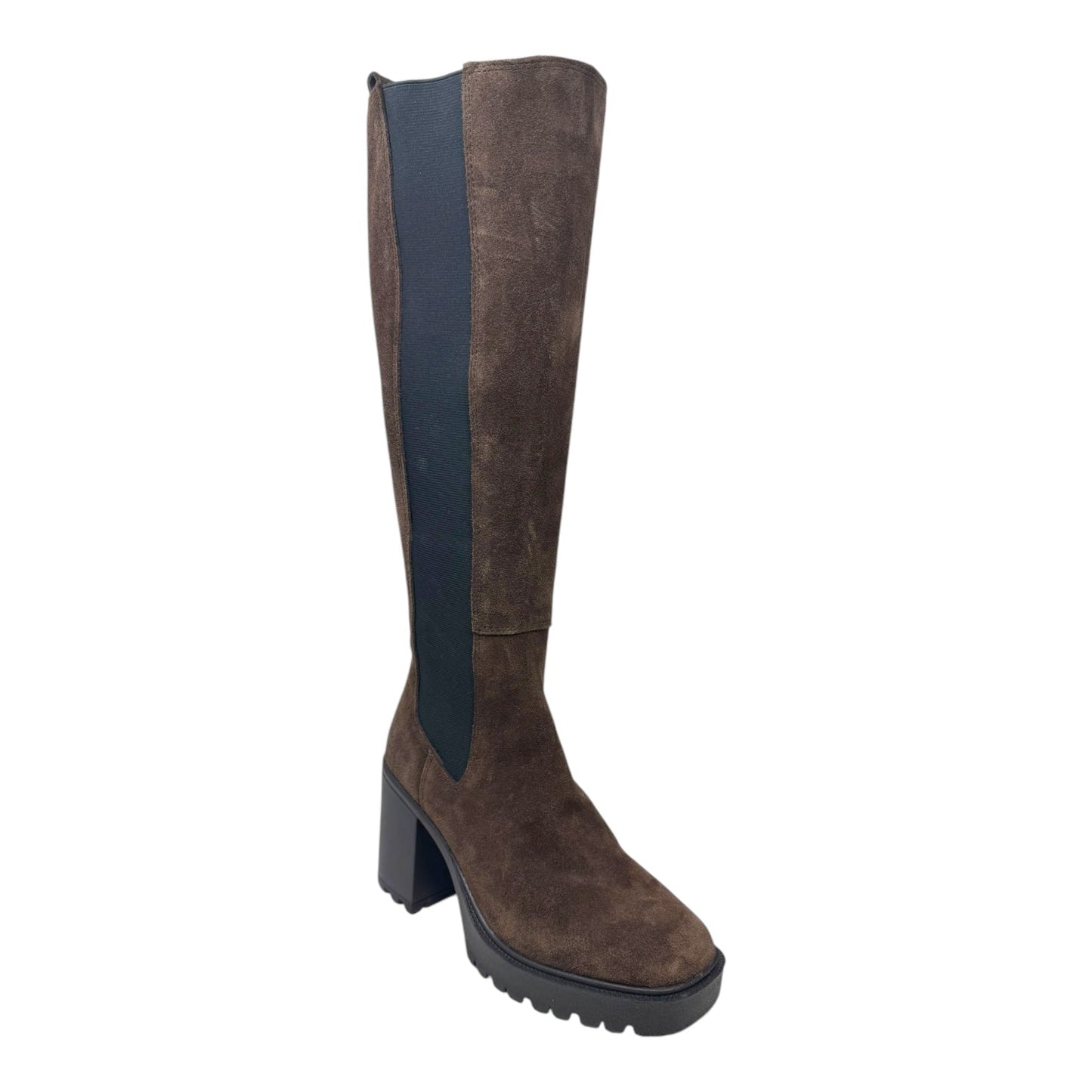 Deegan Boots Knee Heels By Steve Madden In Brown, Size: 7