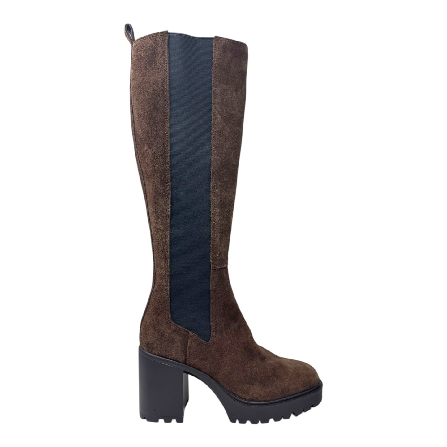 Deegan Boots Knee Heels By Steve Madden In Brown, Size: 7