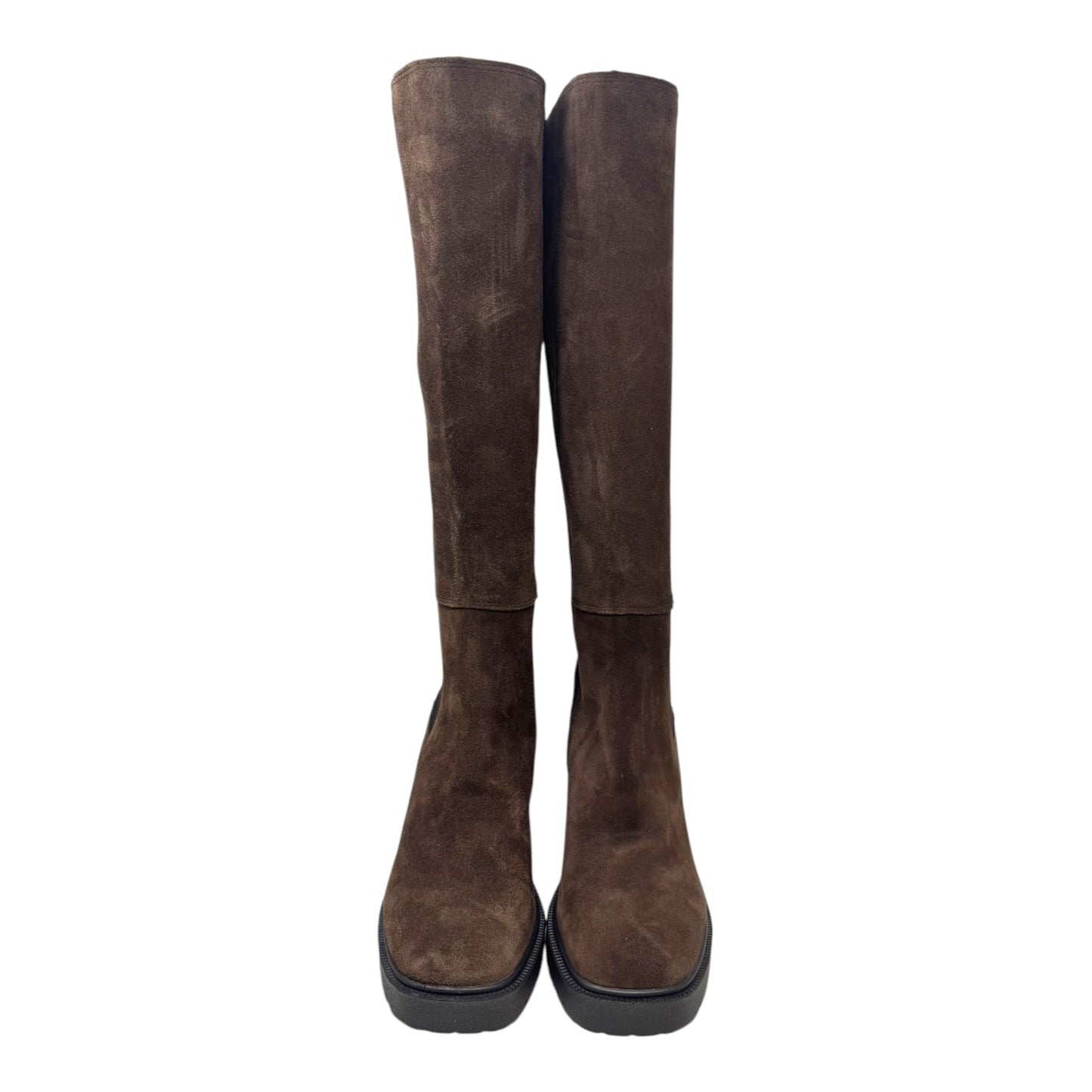Deegan Boots Knee Heels By Steve Madden In Brown, Size: 7