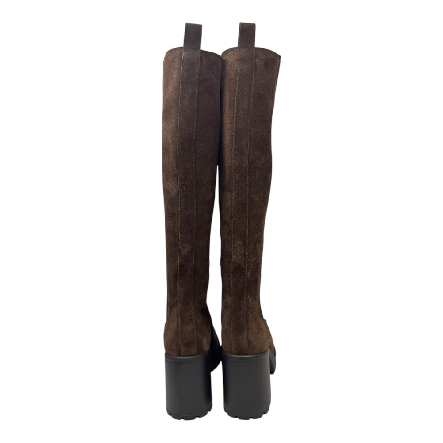 Deegan Boots Knee Heels By Steve Madden In Brown, Size: 7