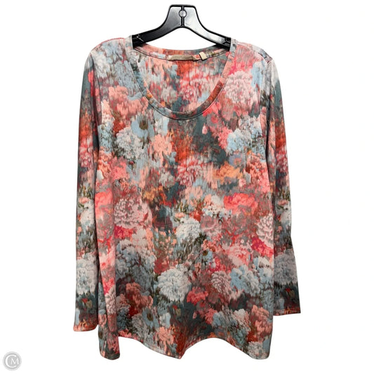 Top Long Sleeve By Soft Surroundings In Multi-colored, Size: Xl