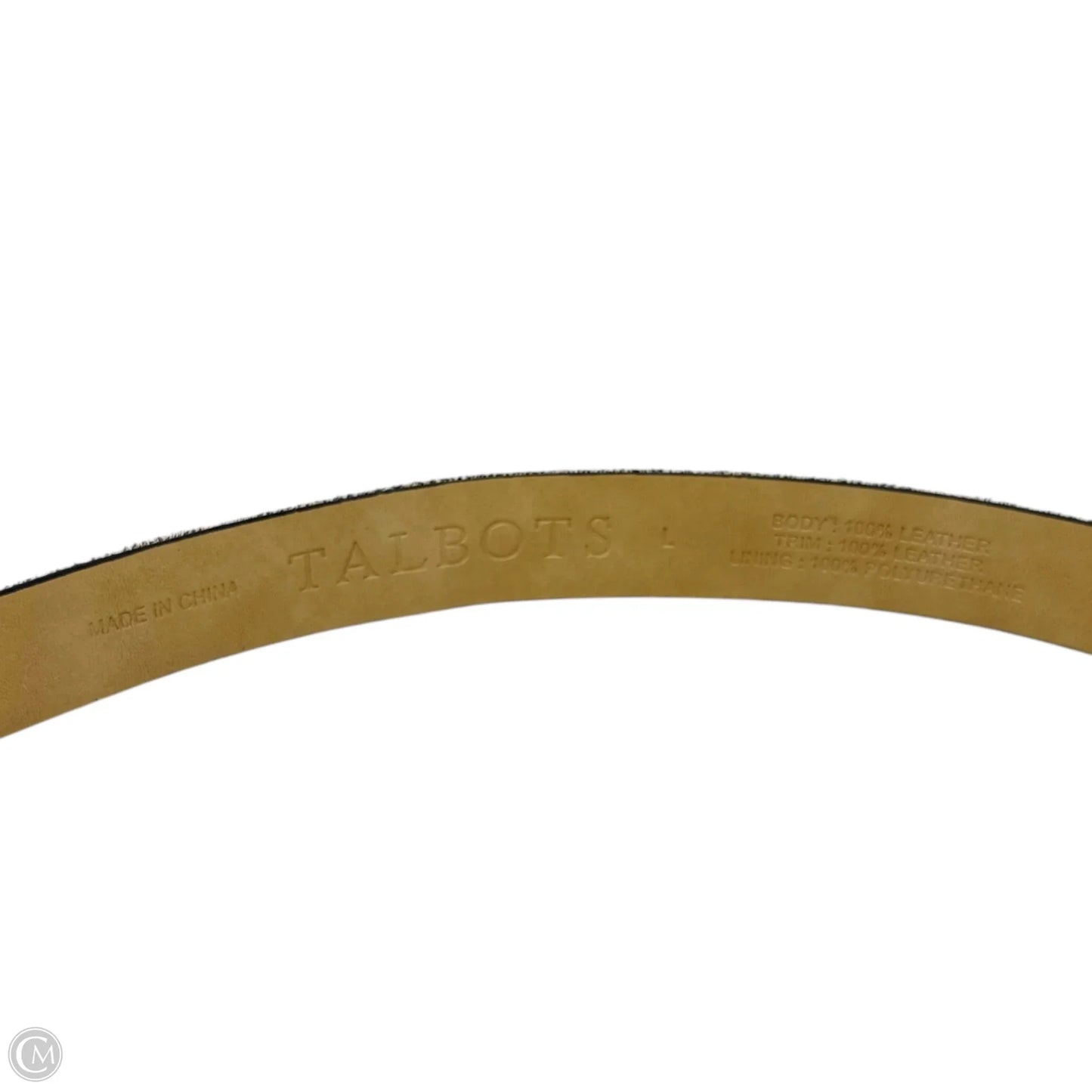 Classic Leopard Belt Leather By Talbots, Size: Large