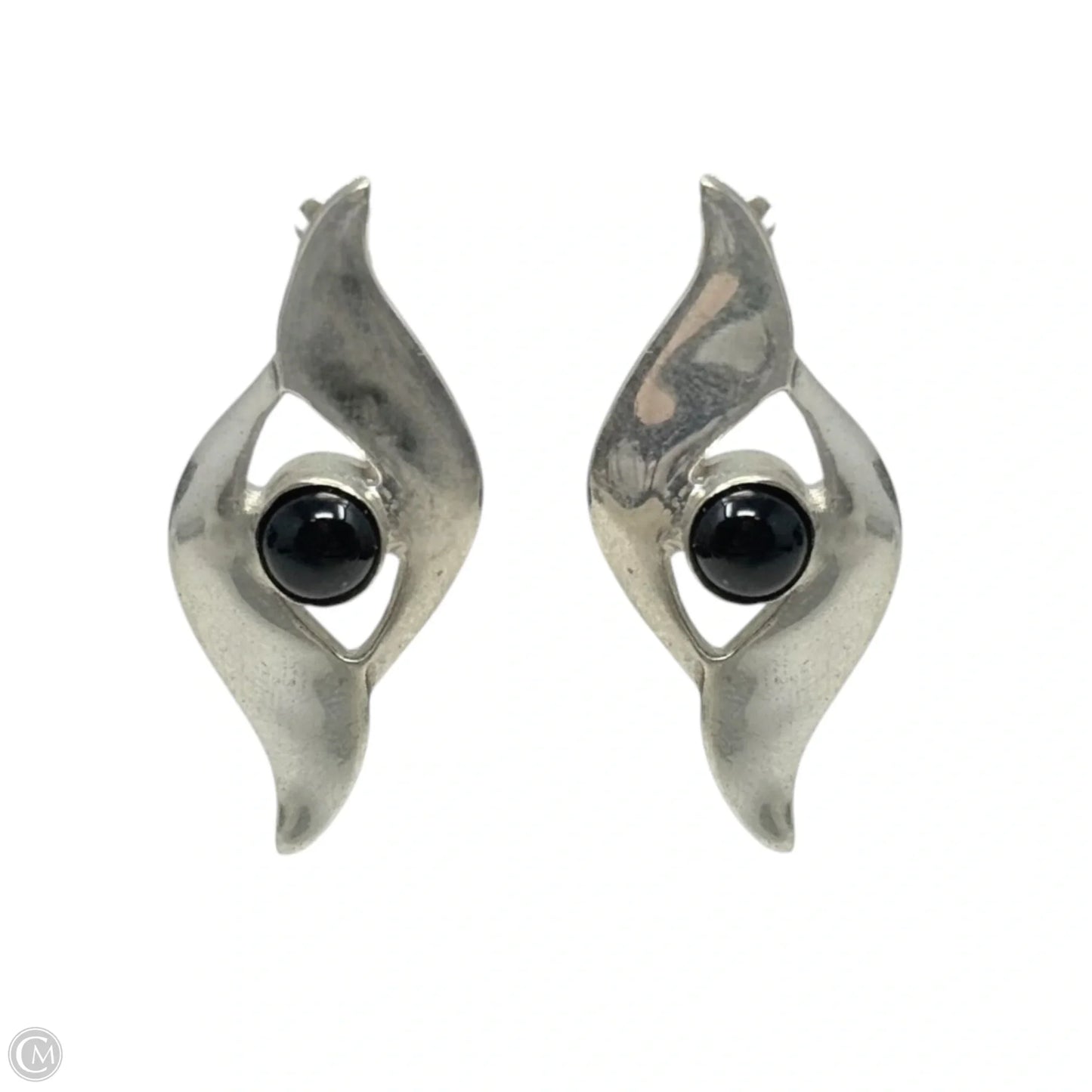 Sterling Silver Post Earrings By Unbranded