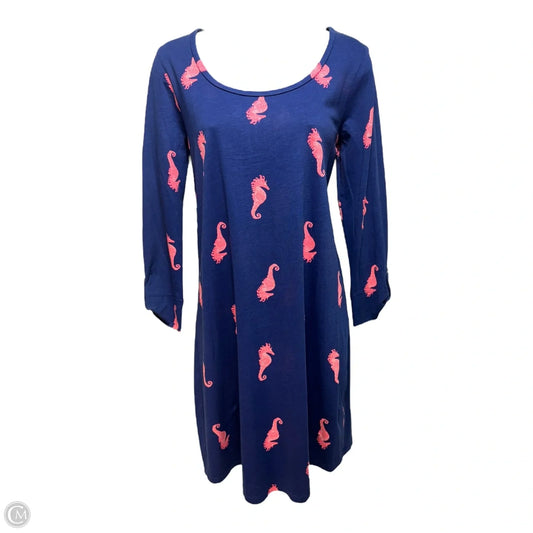 Ocean Ridge Dress Designer By Lilly Pulitzer In Horsin Around Resort Navy, Size: S