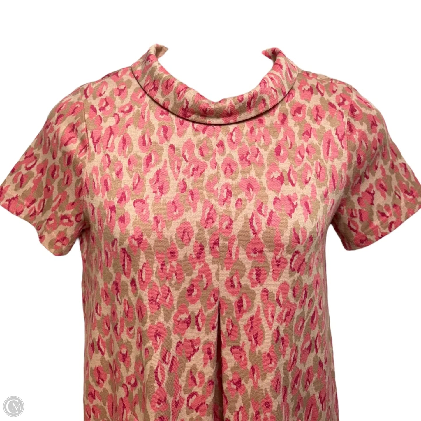 Knit Leopard Dress Casual Short By Tyler Boe In Pink & Tan, Size: M