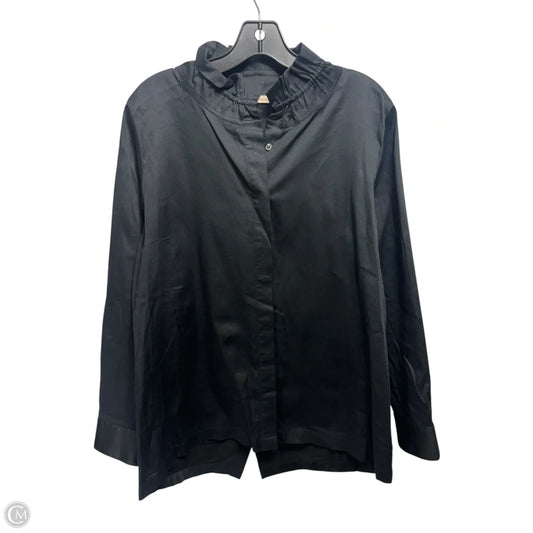 Top Long Sleeve By Soft Surroundings In Black, Size: L