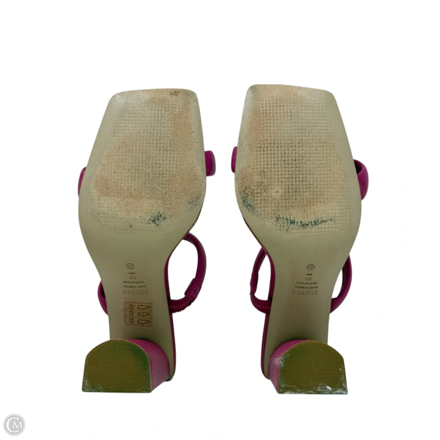 Ully Nappa Leather Sandals By Schutz In Pink, Size: 5