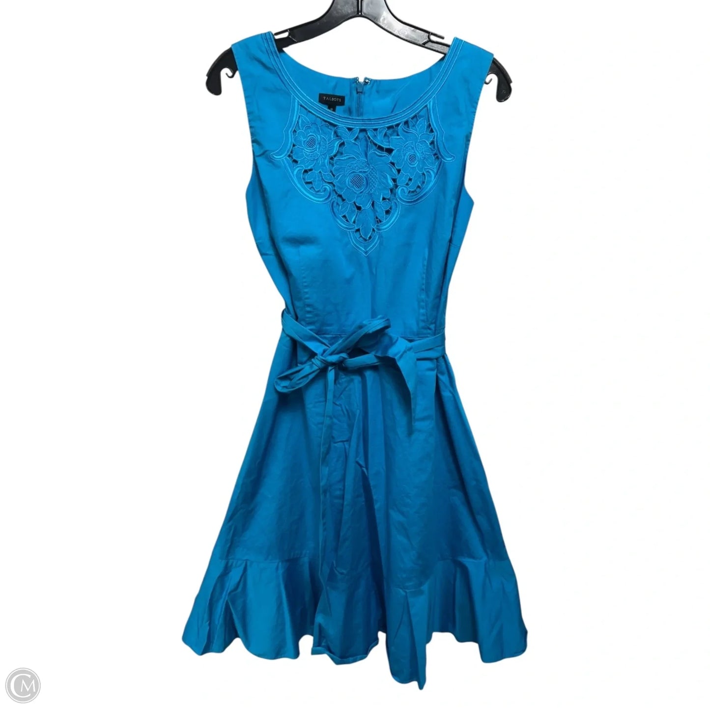 Dress Casual Midi By Talbots In Blue, Size: 10