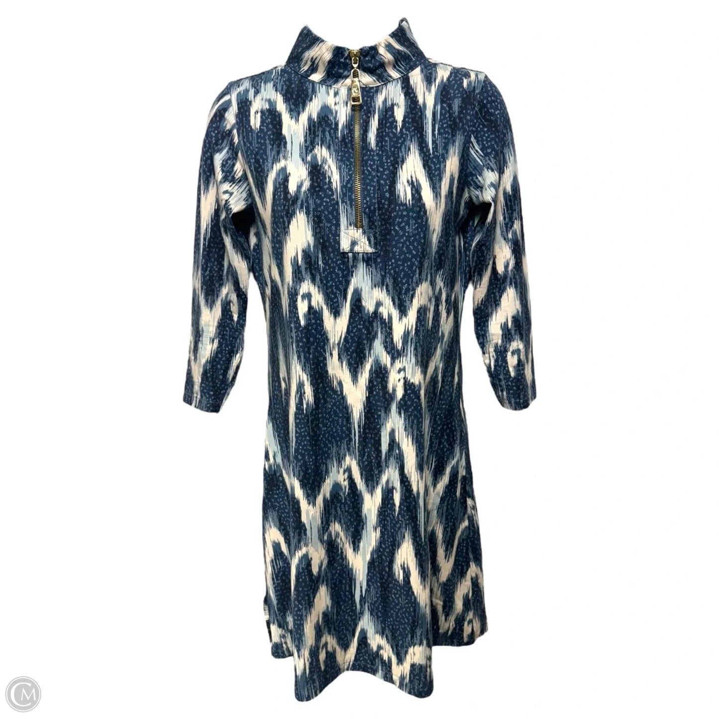Nora Half-Zip Dress By Spartina In Kalalanta Ikat Dot, Size: XXS