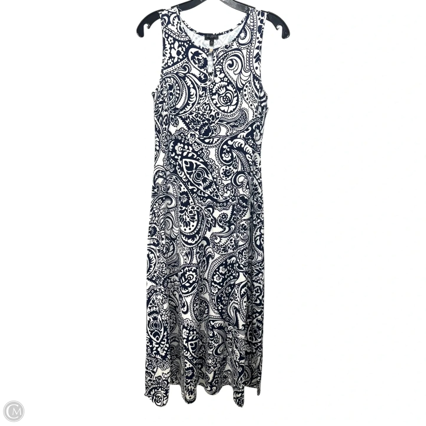 Dress Casual Maxi By Talbots In Navy & White, Size: Sp