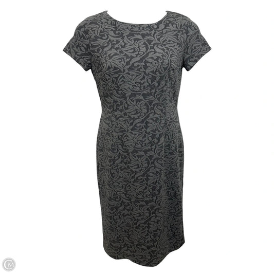 Dress Casual Midi By Ann Taylor In Grey, Size: M