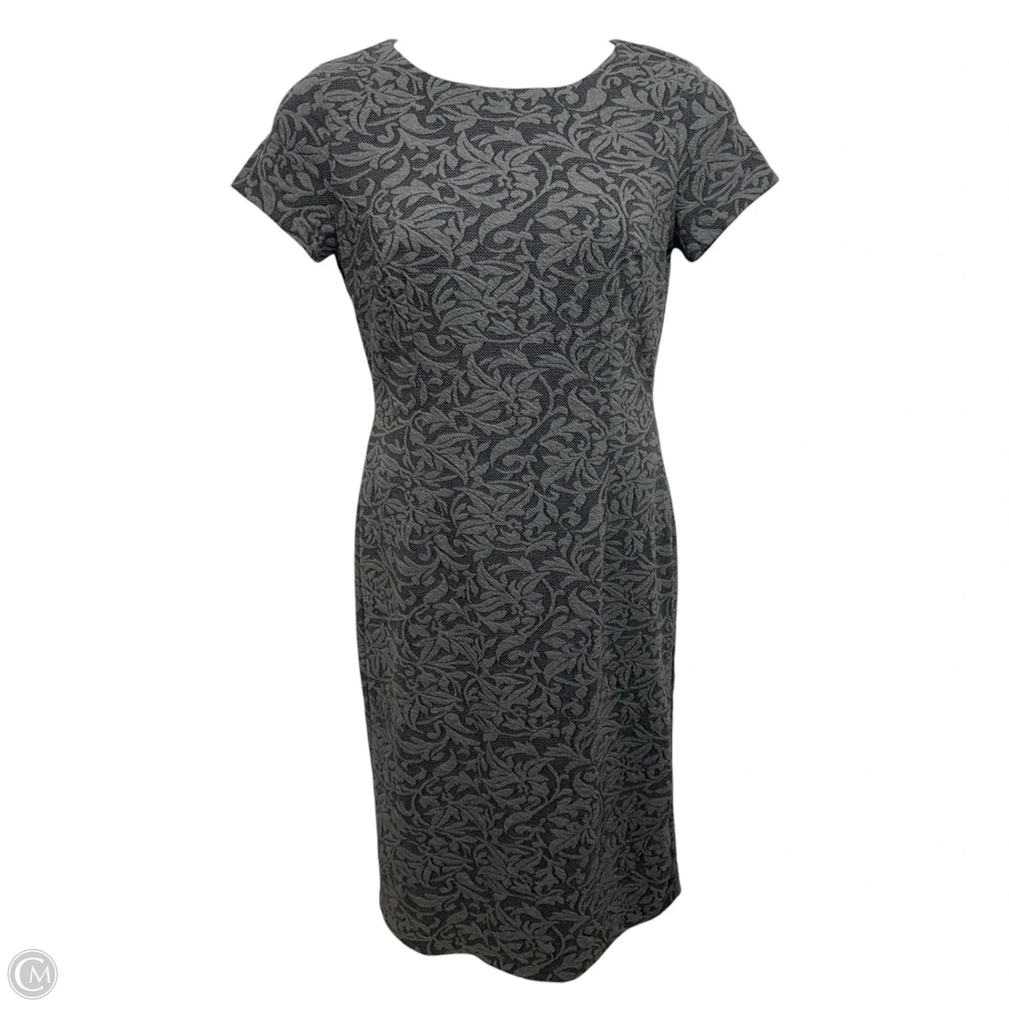 Dress Casual Midi By Ann Taylor In Grey, Size: M