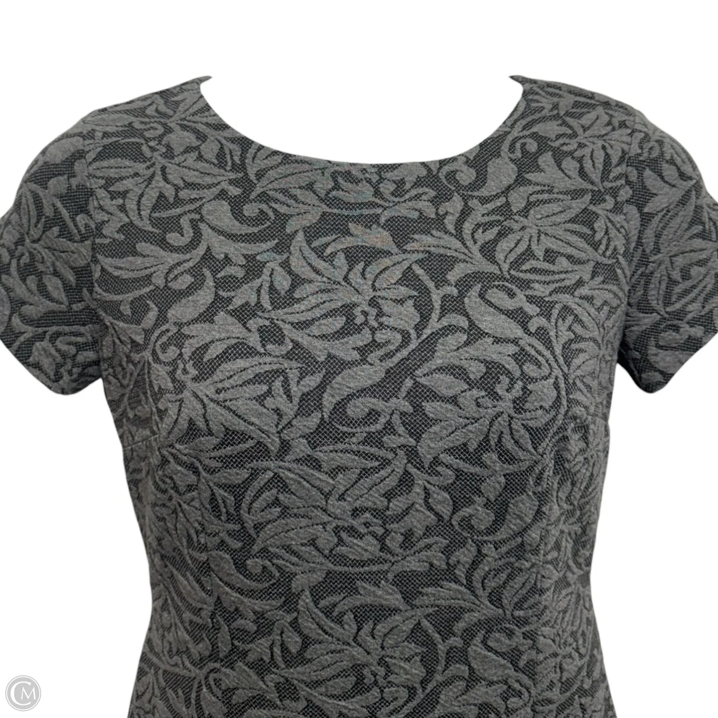 Dress Casual Midi By Ann Taylor In Grey, Size: M