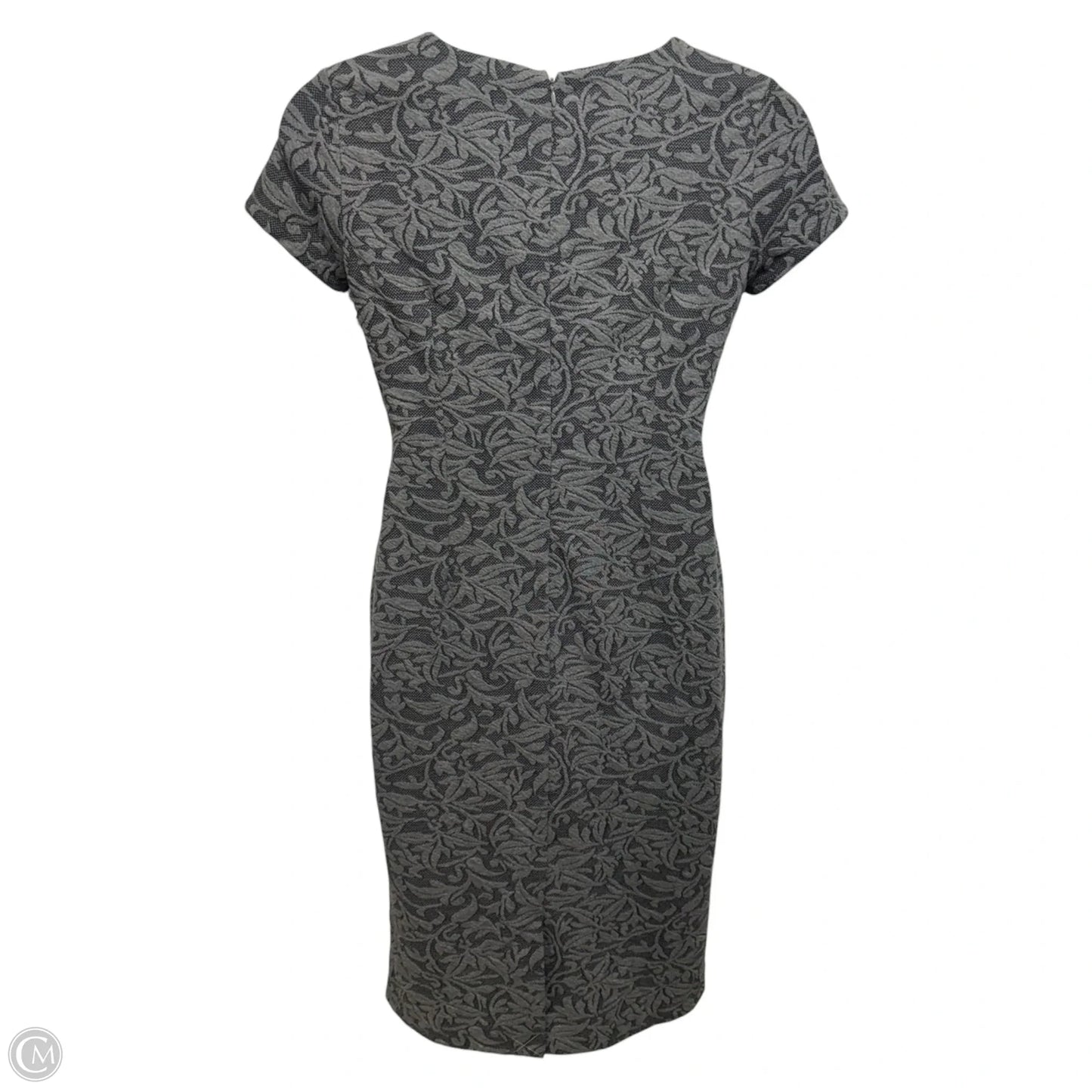 Dress Casual Midi By Ann Taylor In Grey, Size: M