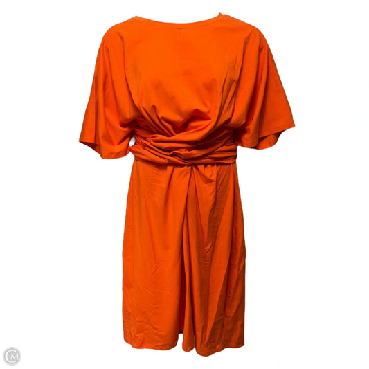 Dress Casual Midi By Eloquii In Orange, Size: 22