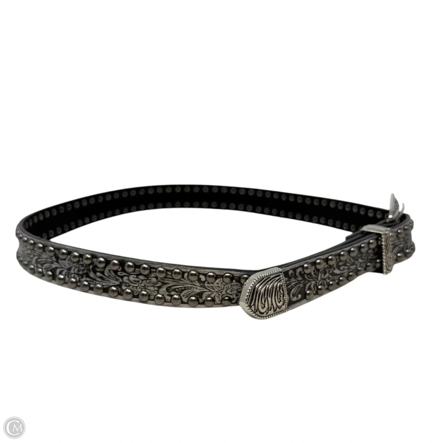Customizable Fit Rivet Studded Faux Leather Western Style Belt