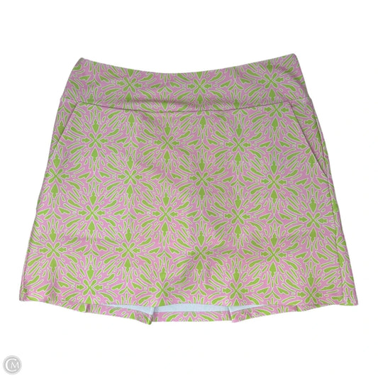 Athletic Skirt By Katharine Way In Green & Pink, Size: S