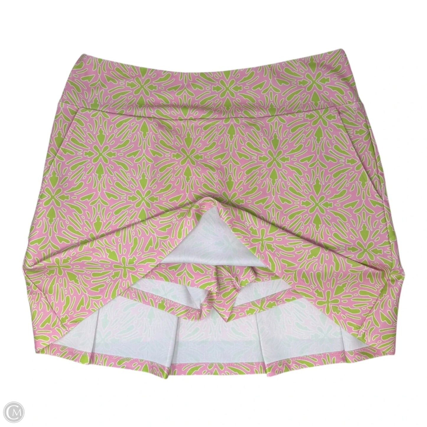 Athletic Skirt By Katharine Way In Green & Pink, Size: S