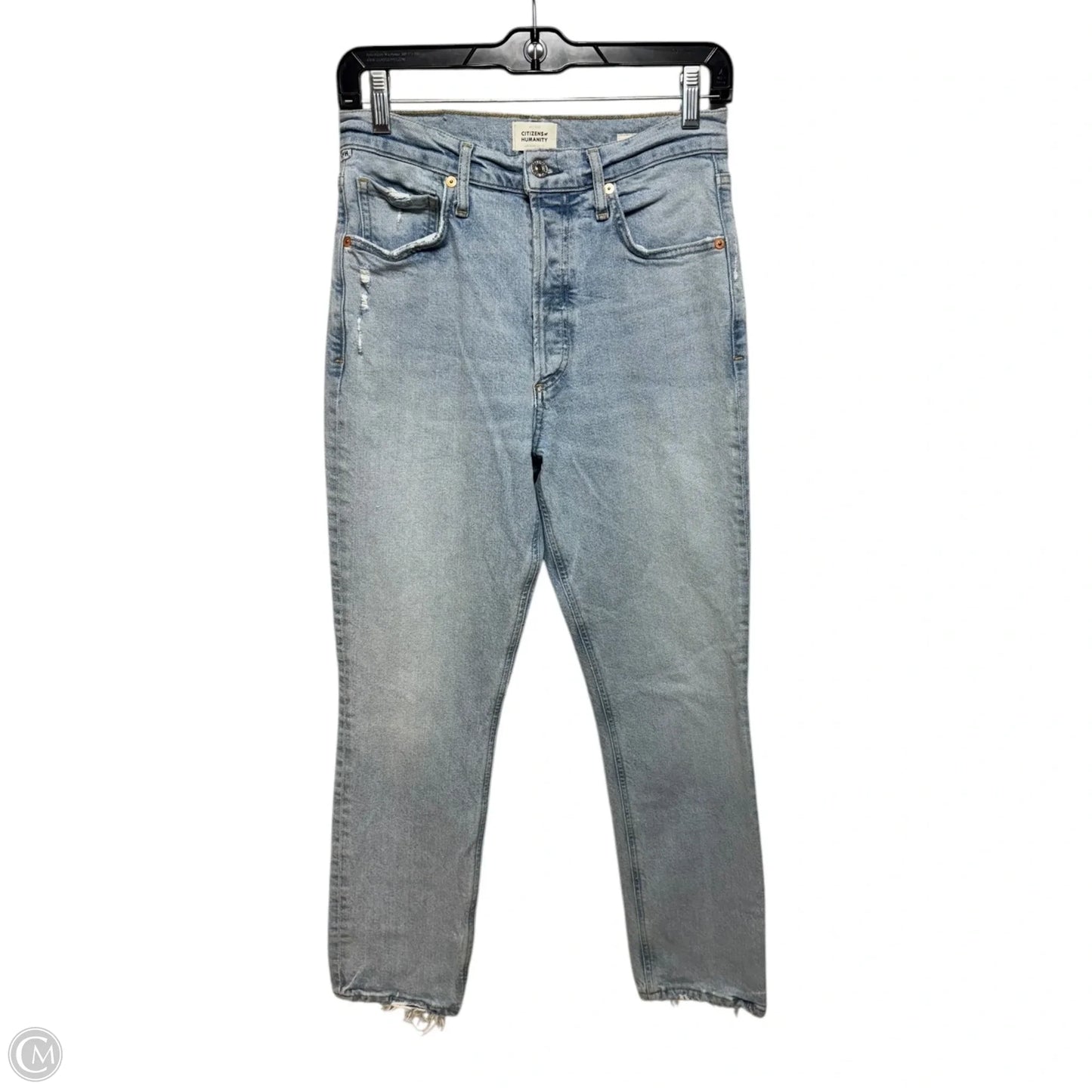 Jeans Straight By Citizens Of Humanity In Blue Denim, Size: 4