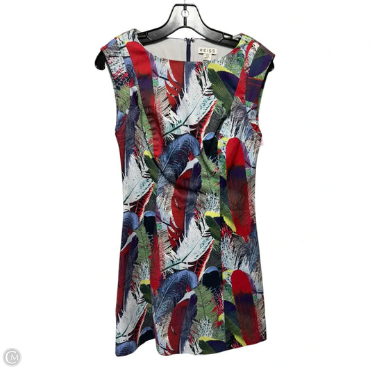 Ottoline Printed Overlay Dress By Reiss In Multi-colored, Size: 6