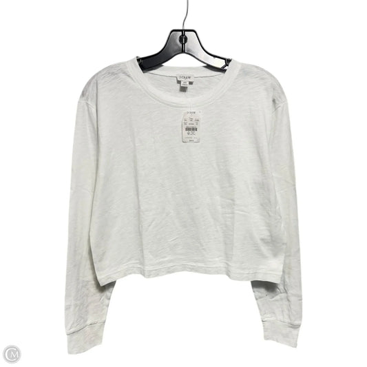 Cropped Top Long Sleeve By J. Crew In White, Size: Xs