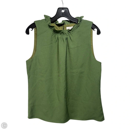 Top Sleeveless By J. Crew In Green, Size: S
