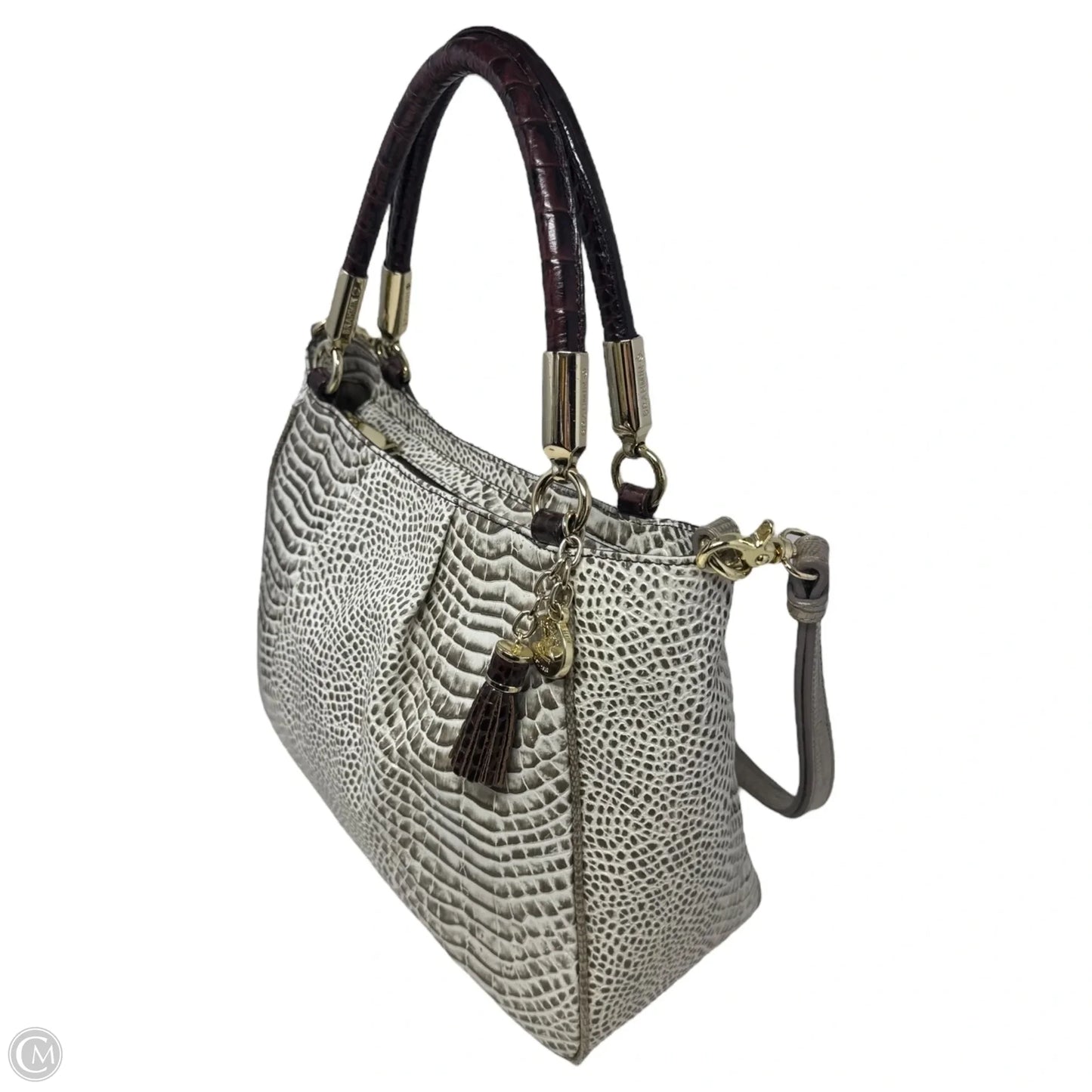 Ruby Crème Rhodes Handbag Designer By Brahmin, Size: Medium