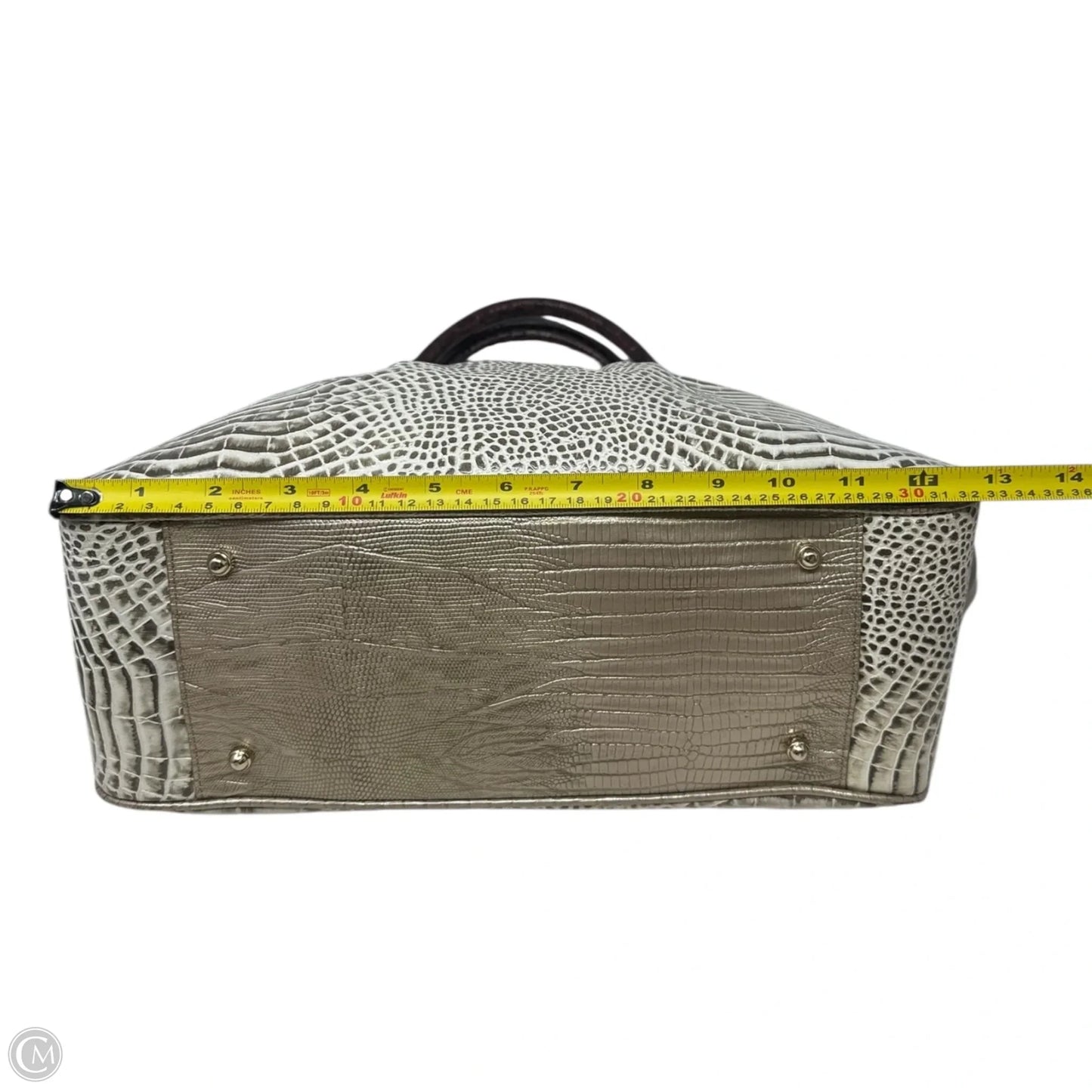Ruby Crème Rhodes Handbag Designer By Brahmin, Size: Medium