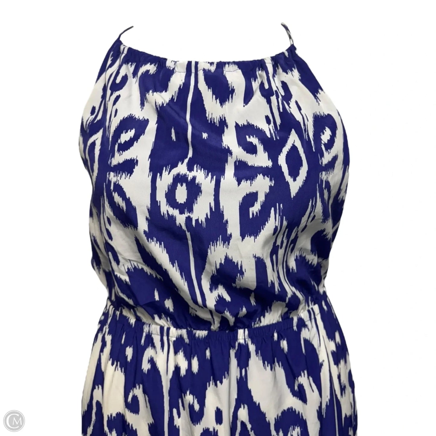 Ripple Dress Casual Maxi By Athleta In Ikat Bloom Blue, Size: M