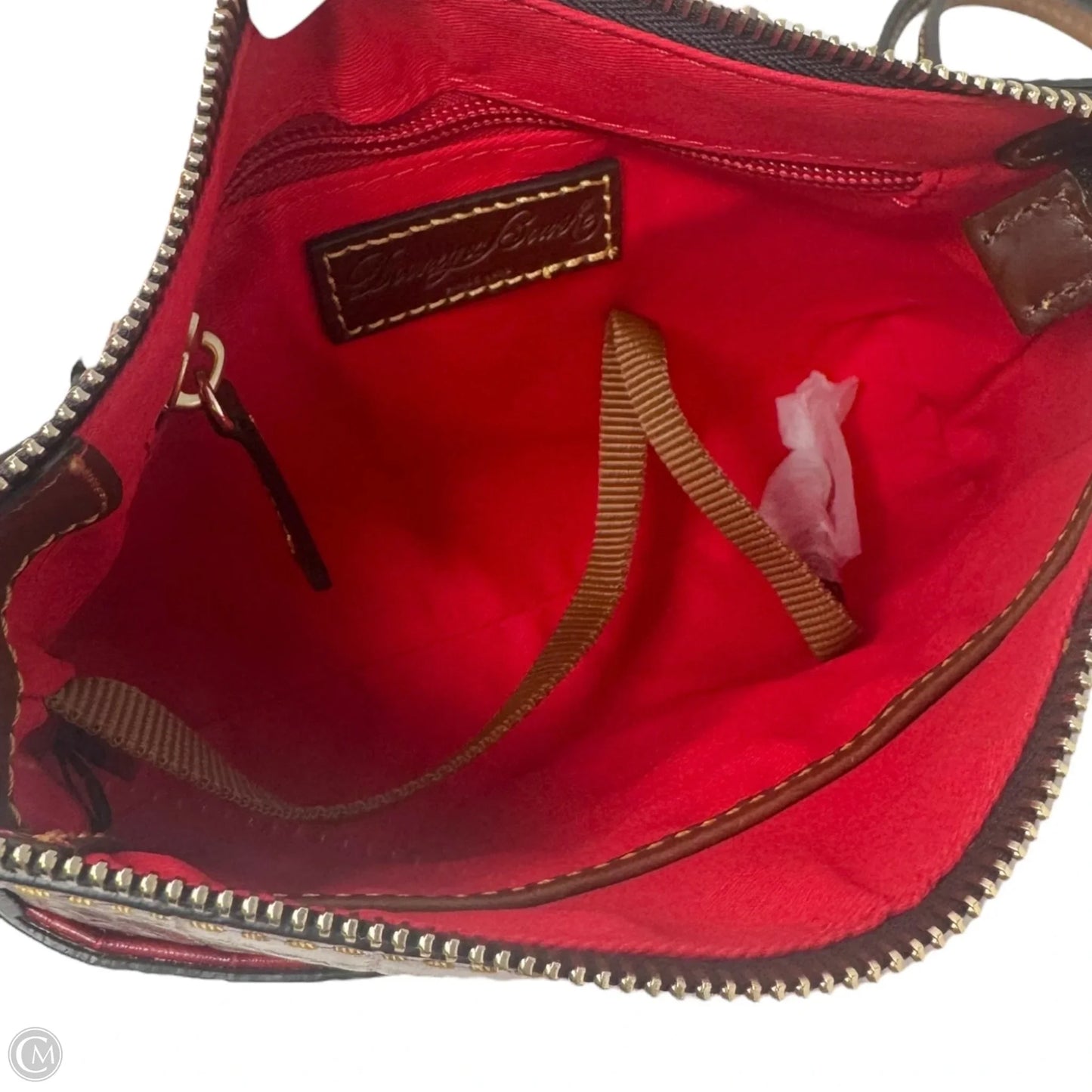 Ginger Croc Embossed Crossbody Designer By Dooney And Bourke, Size: Medium