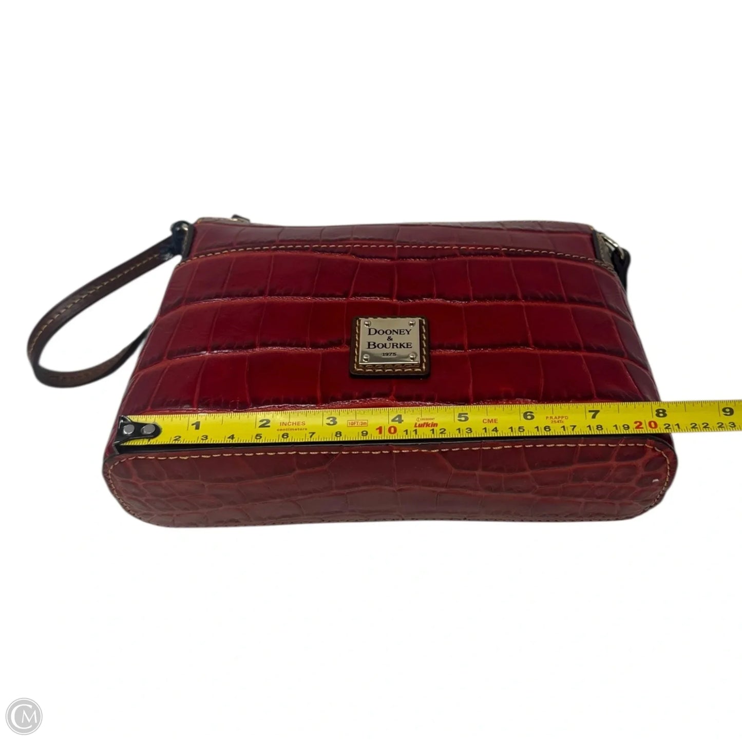Ginger Croc Embossed Crossbody Designer By Dooney And Bourke, Size: Medium