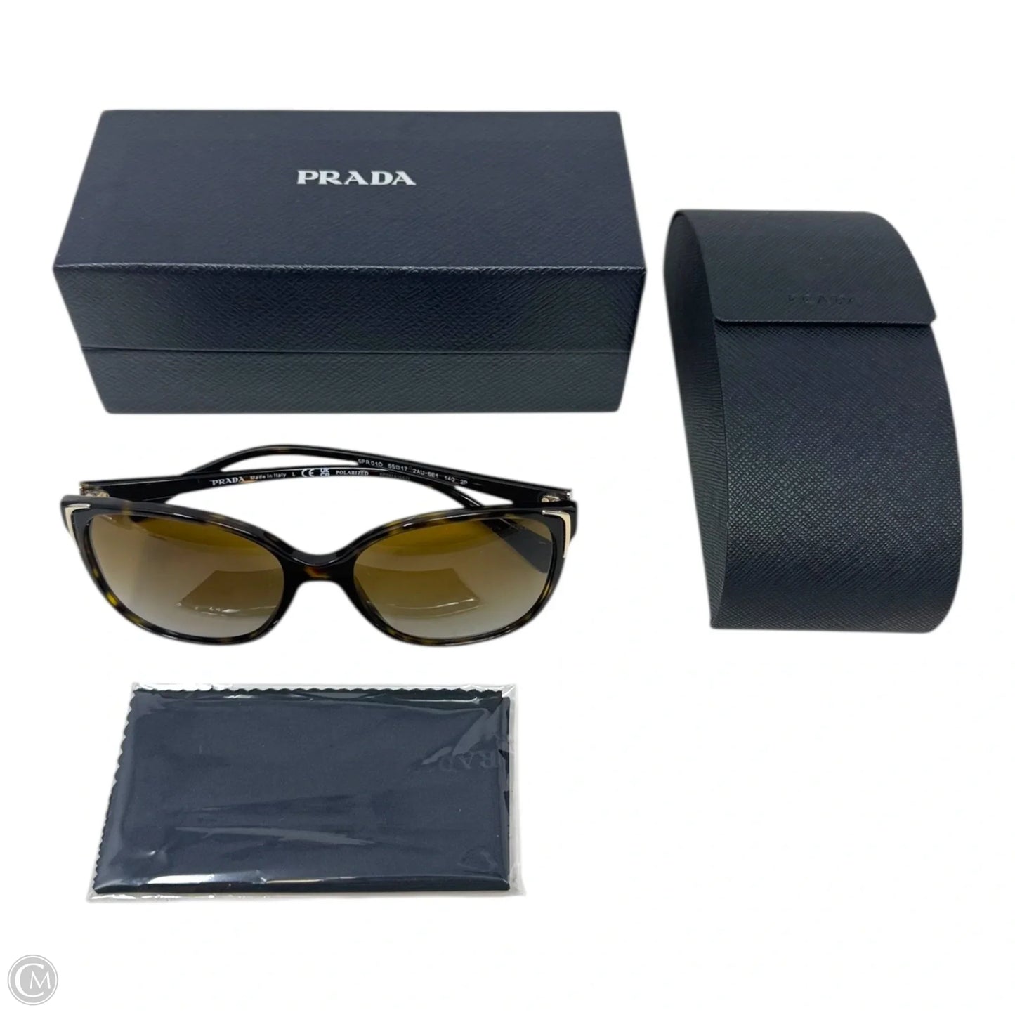 Havana Polar Brown Gradient Sunglasses Luxury Designer By Prada
