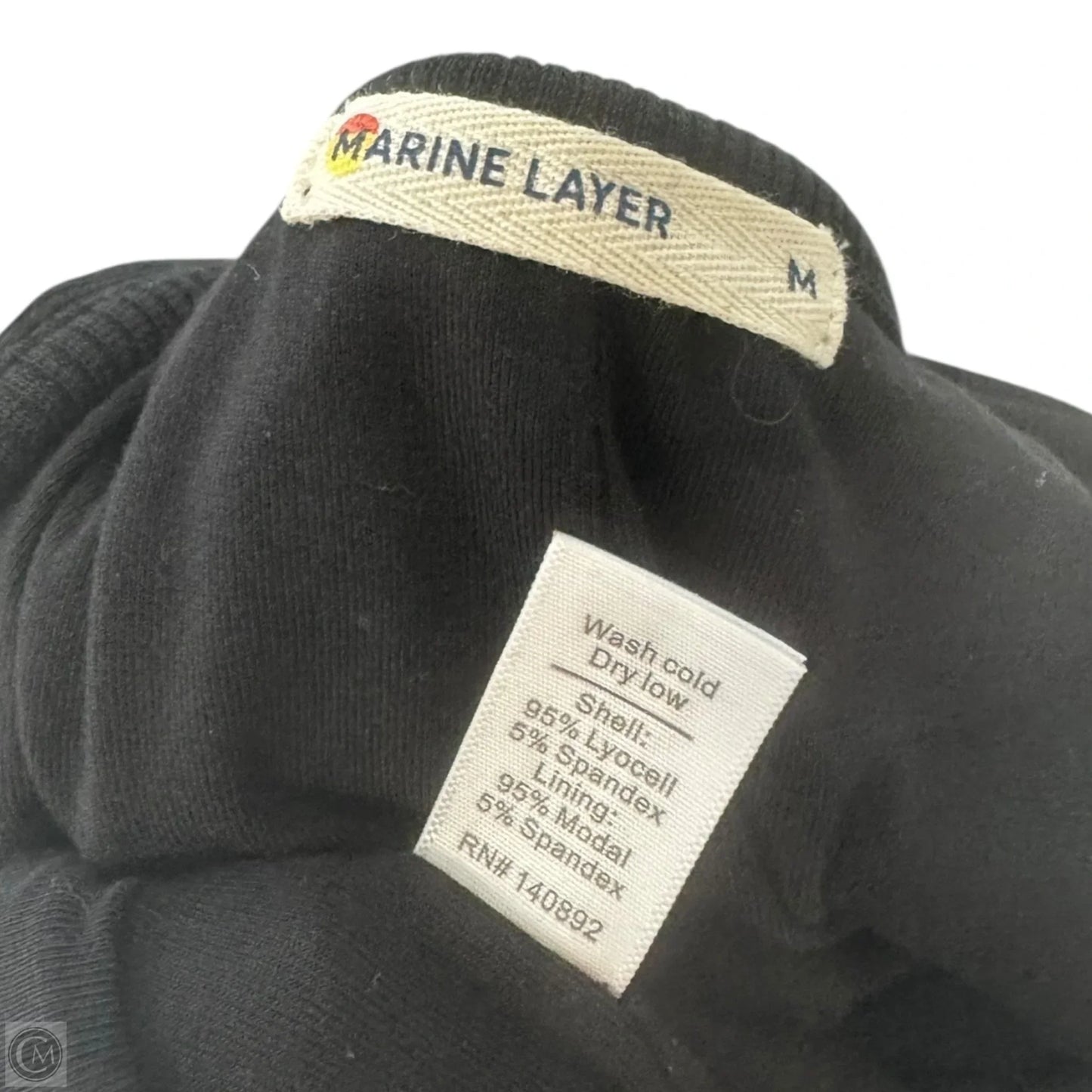 Ribbed Dress Casual Midi By Marine Layer In Black, Size: M