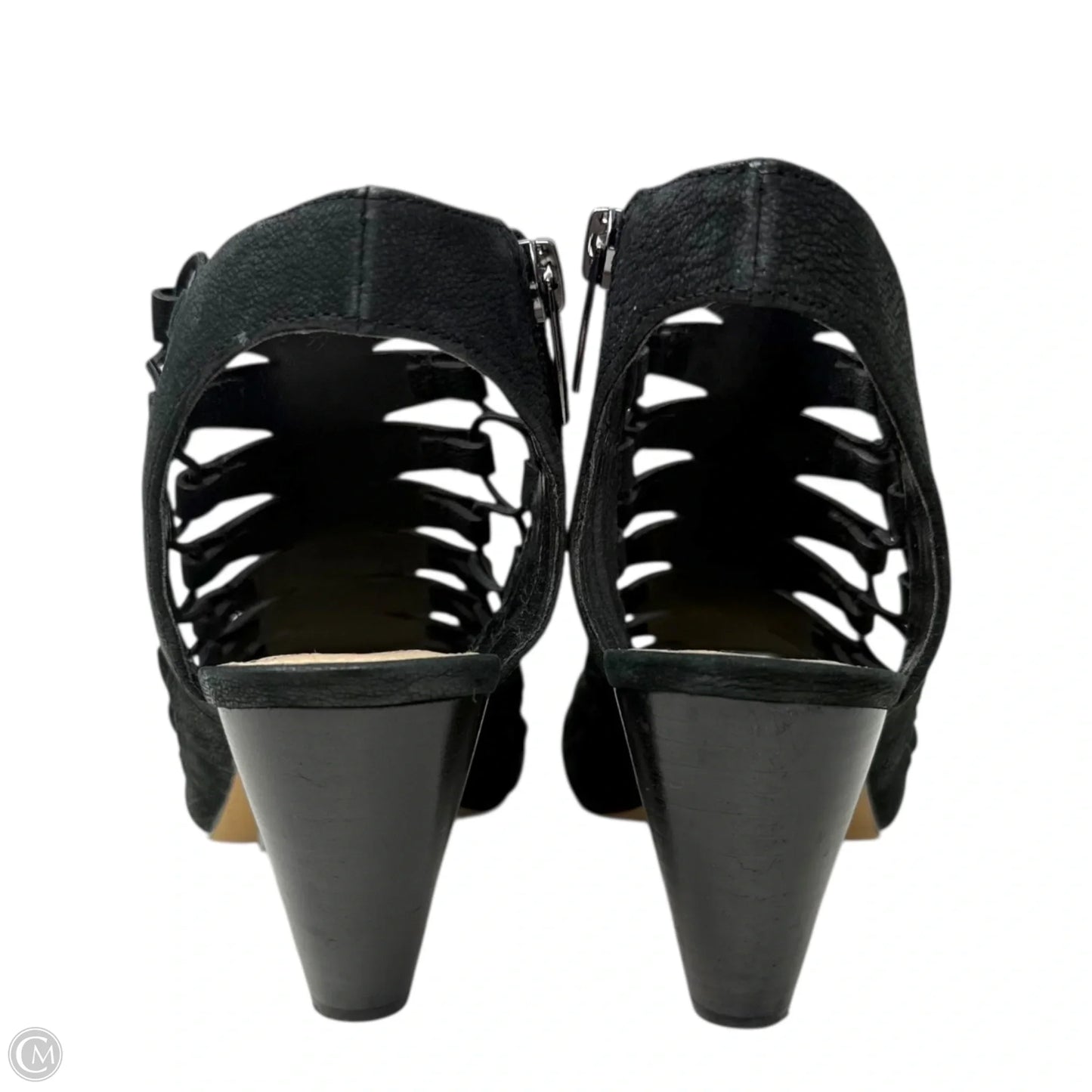 Eliaz Gladiator Dress Sandals By Vince Camuto In Black Silk Goat, Size: 8/38