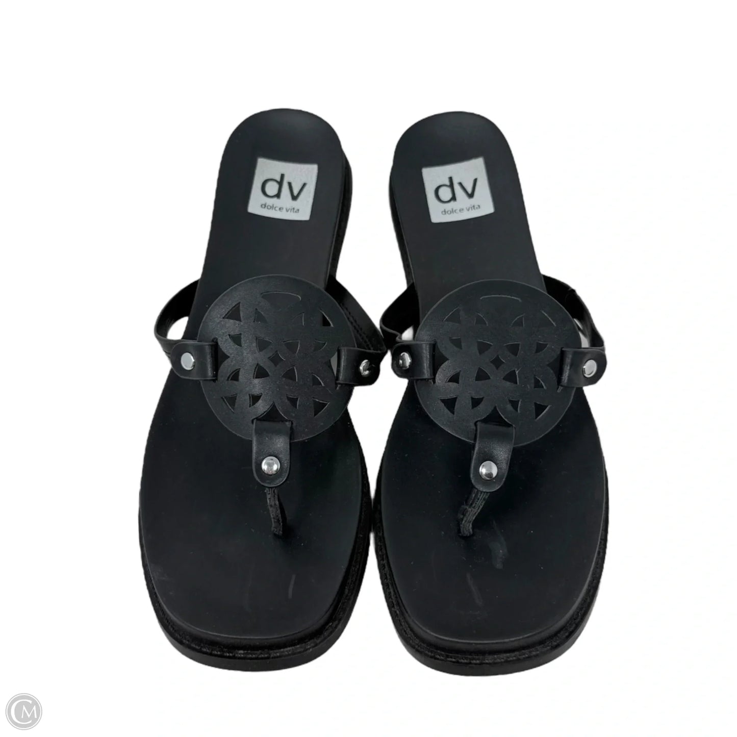 Sandals Flip Flops By Dolce Vita In Black, Size: 8.5