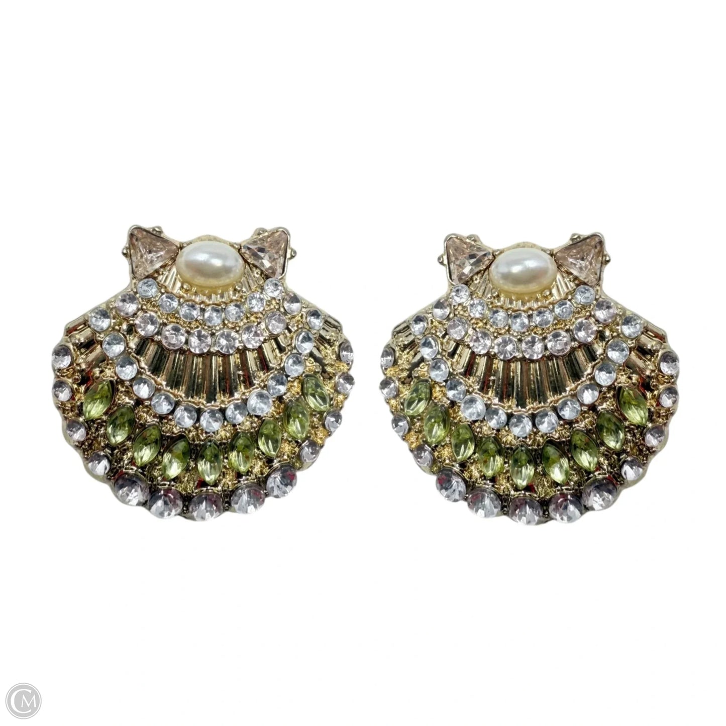 Crystal Embellished Clamshell Earrings By Sugar Fix By Baublebar