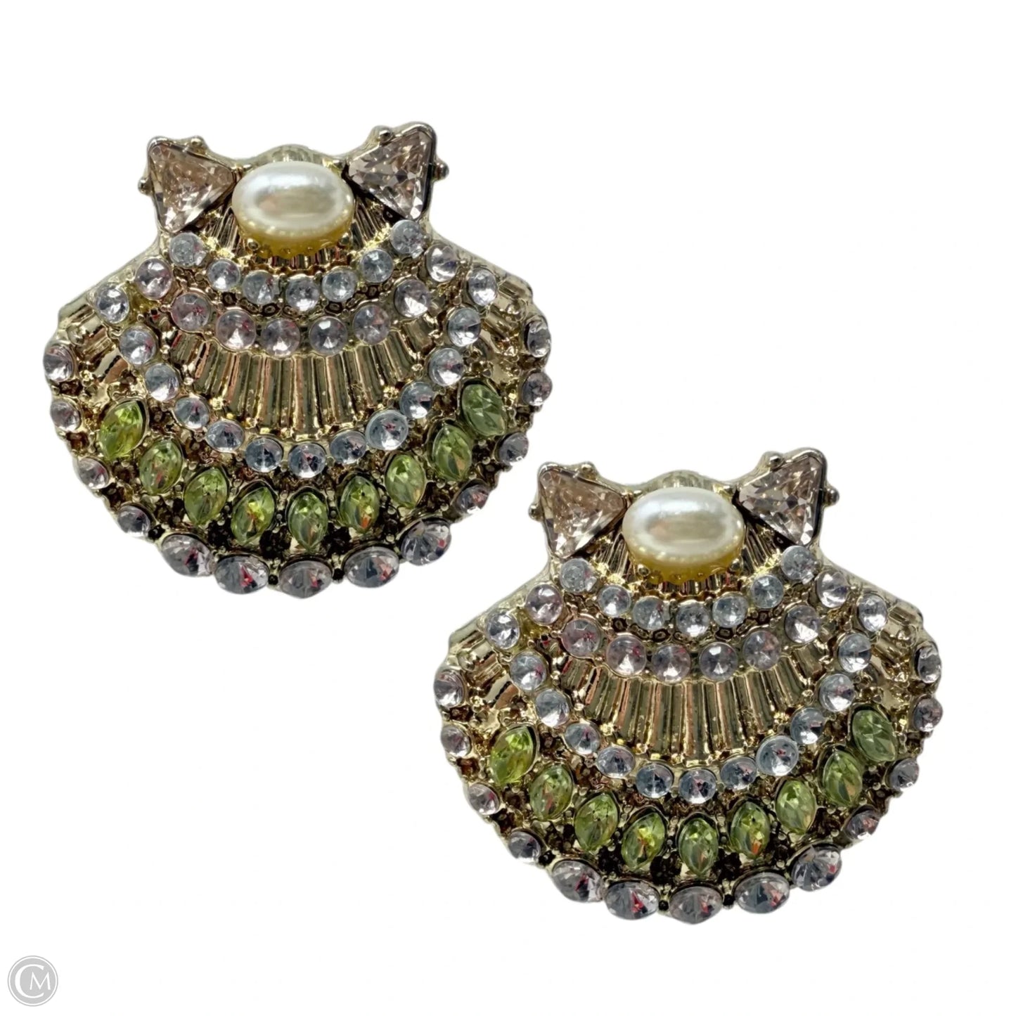 Crystal Embellished Clamshell Earrings By Sugar Fix By Baublebar